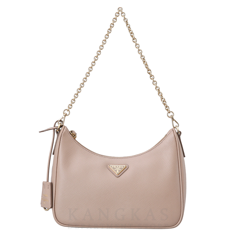 PRADA(USED)프라다 1BH204 리에디션 가죽 호보백