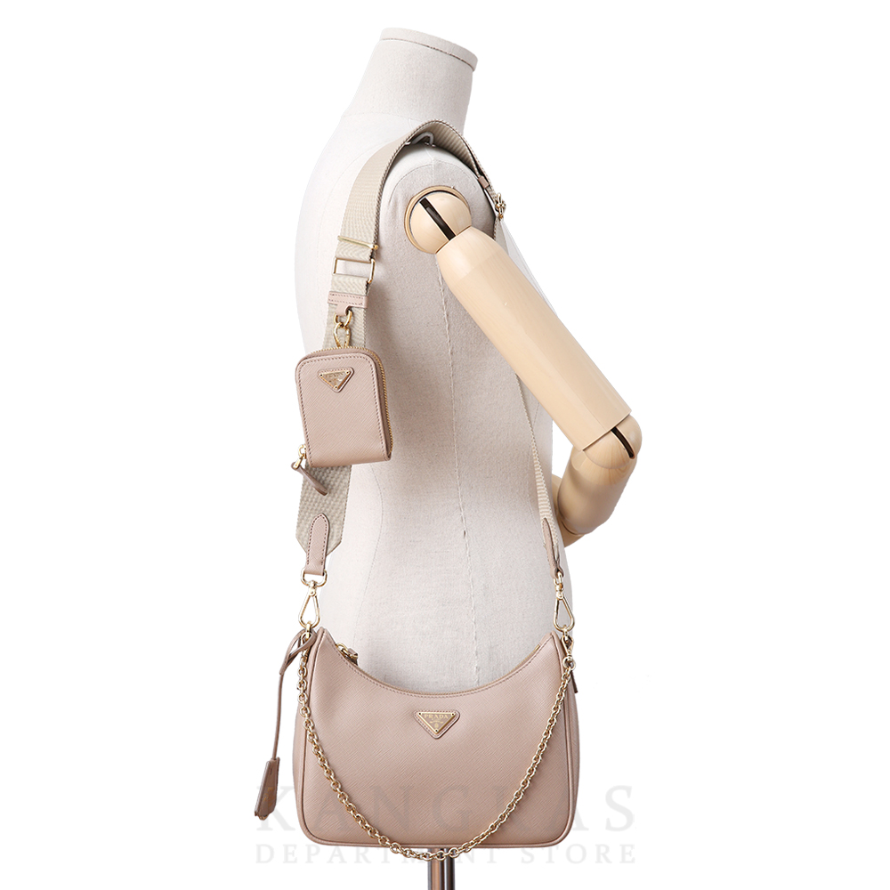 PRADA(USED)프라다 1BH204 리에디션 가죽 호보백