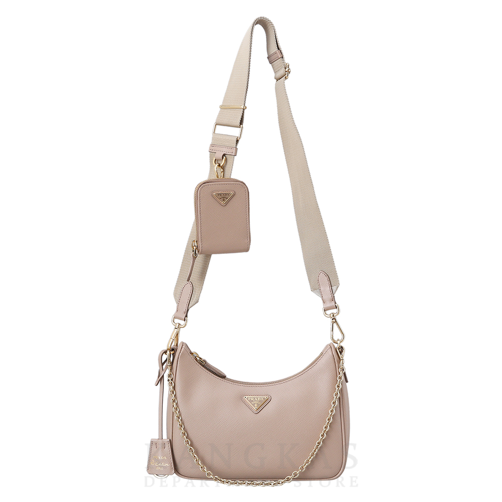 PRADA(USED)프라다 1BH204 리에디션 가죽 호보백