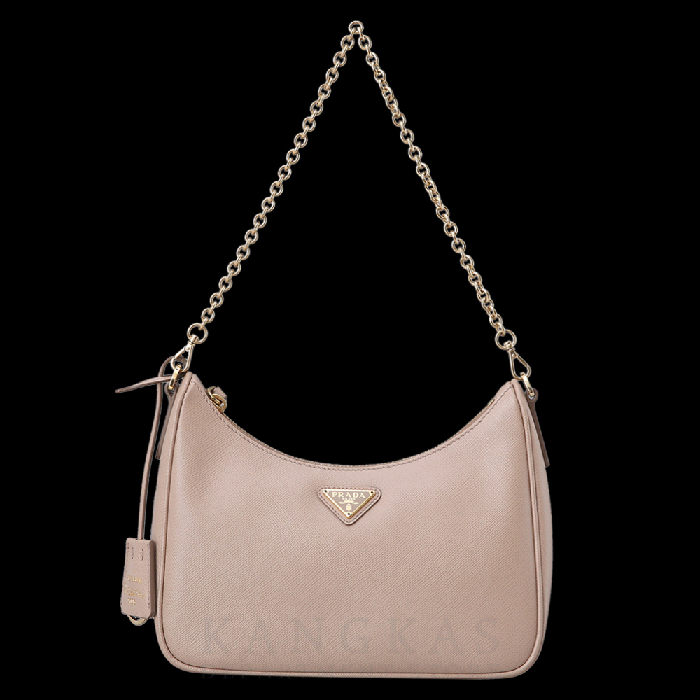 PRADA(USED)프라다 1BH204 리에디션 가죽 호보백