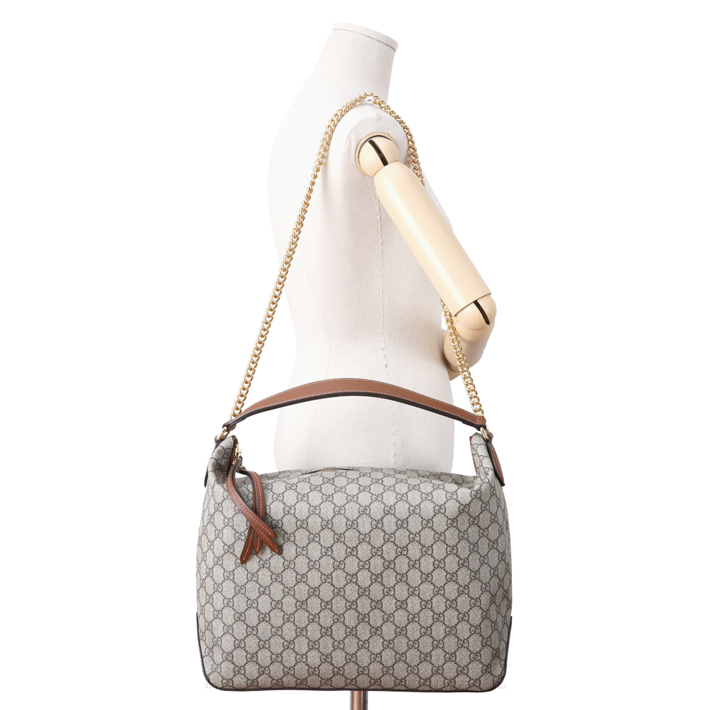 GUCCI(USED) 구찌GG로고 수프림 체인 숄더백