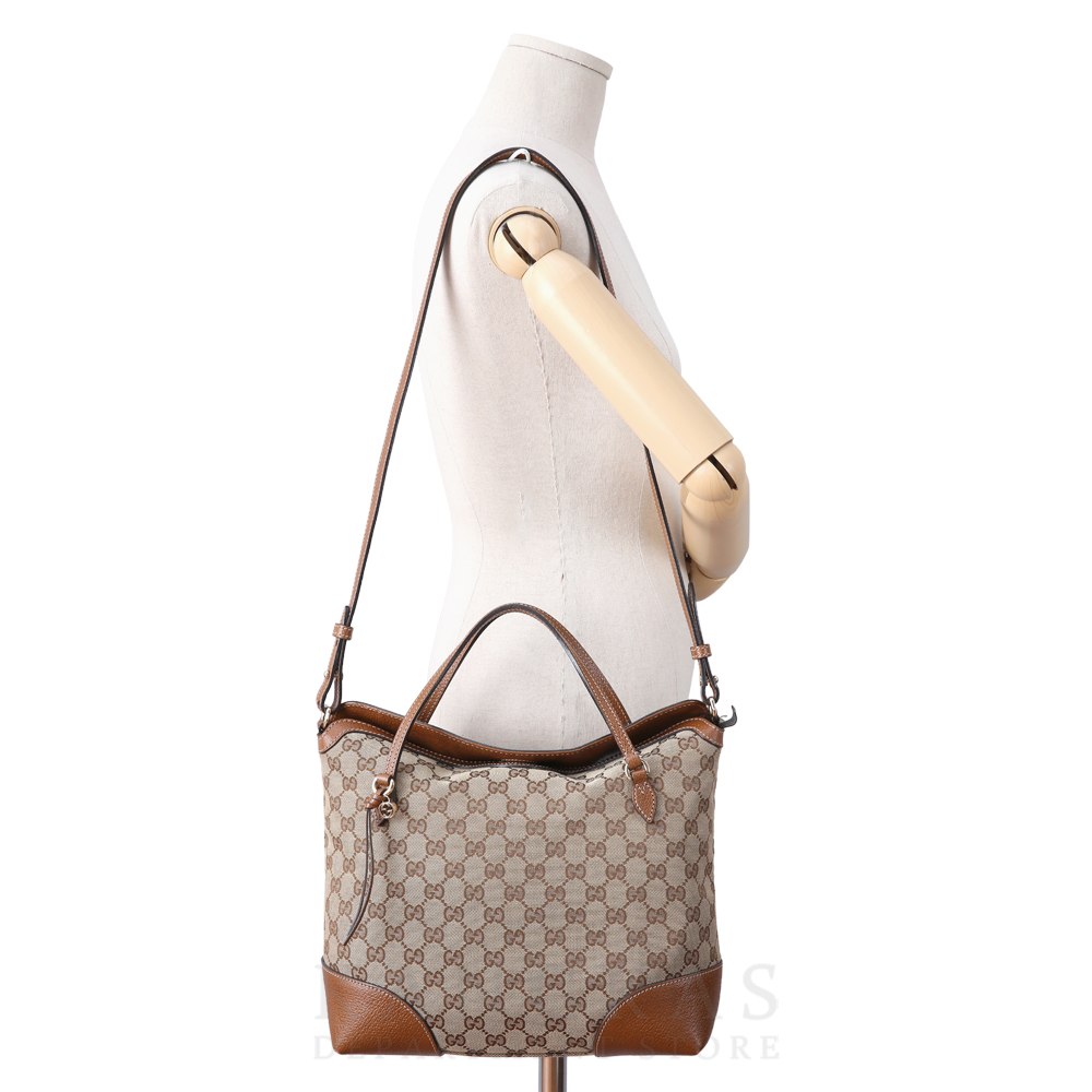 GUCCI(USED)구찌 GG 패브릭 토트겸 숄더백