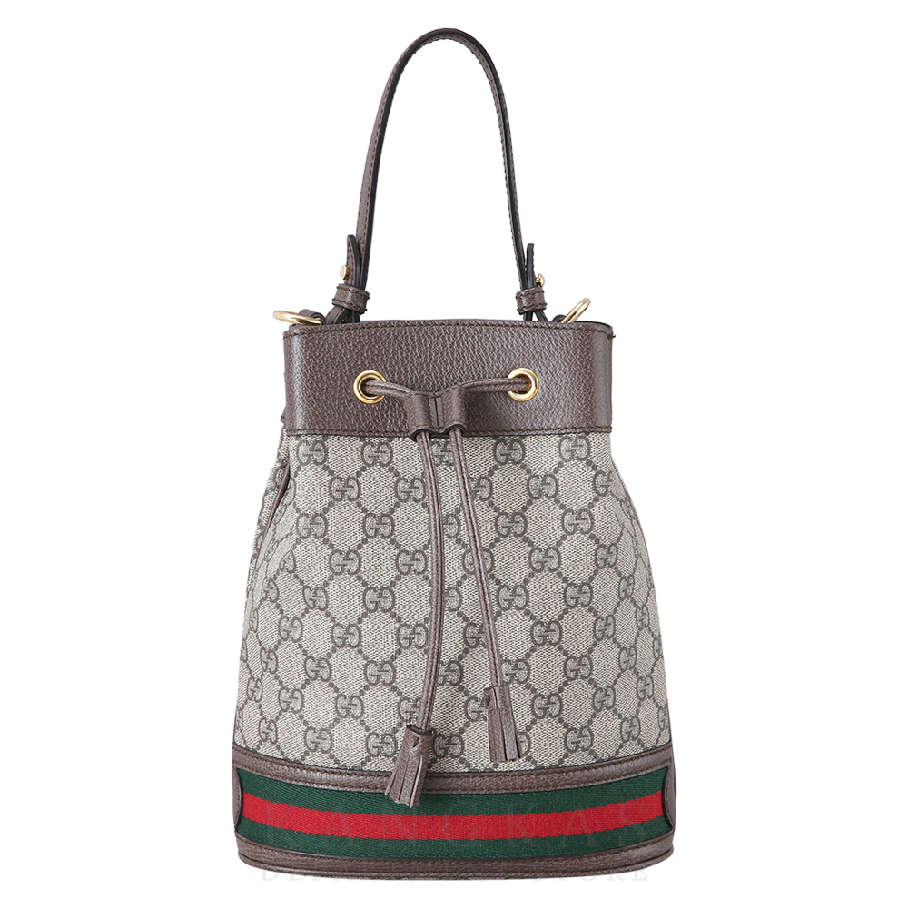 GUCCI(USED)구찌 오피디아 수프림 PVC 스몰 버킷백