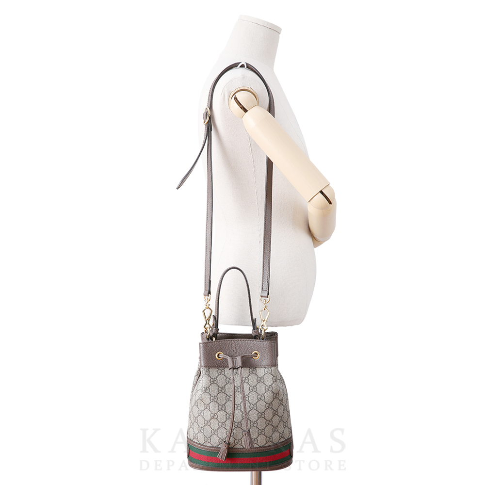 GUCCI(USED)구찌 오피디아 수프림 PVC 스몰 버킷백