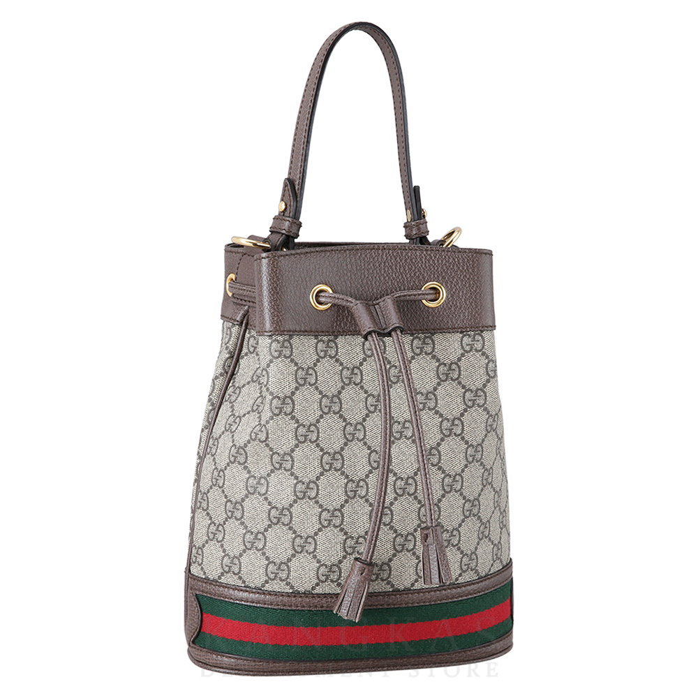 GUCCI(USED)구찌 오피디아 수프림 PVC 스몰 버킷백