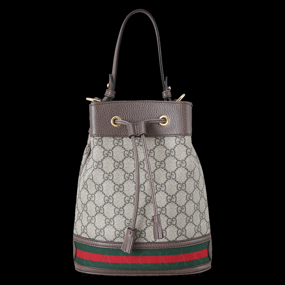 GUCCI(USED)구찌 오피디아 수프림 PVC 스몰 버킷백