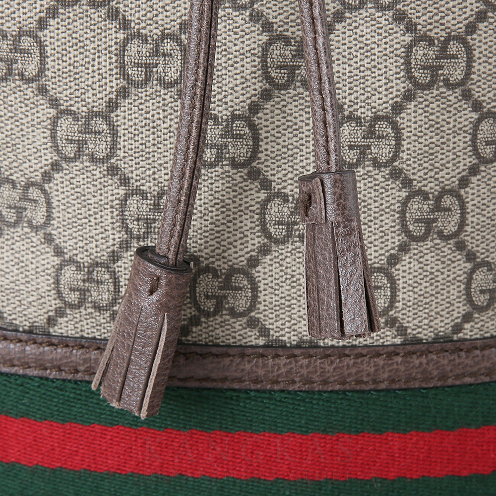GUCCI(USED)구찌 오피디아 수프림 PVC 스몰 버킷백