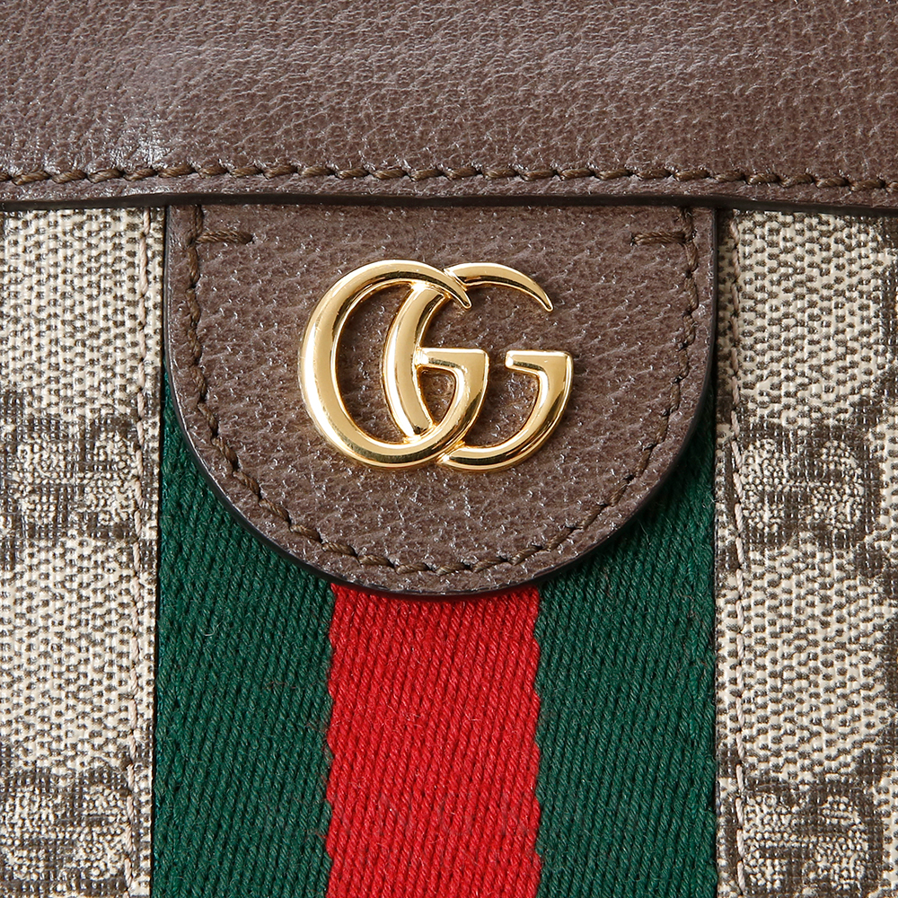 GUCCI(USED)구찌 GG로고 PVC 오피디아 수프림 체인 숄더백