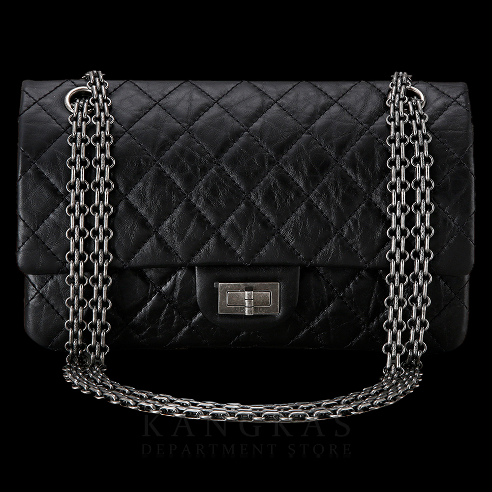 CHANEL(USED)샤넬 2.55 빈티지 미듐 블랙 은장