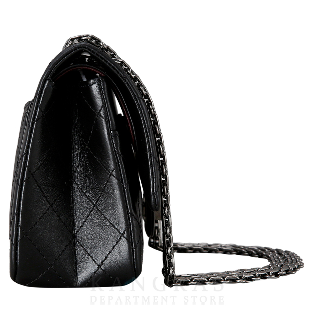 CHANEL(USED)샤넬 2.55 빈티지 미듐 블랙 은장