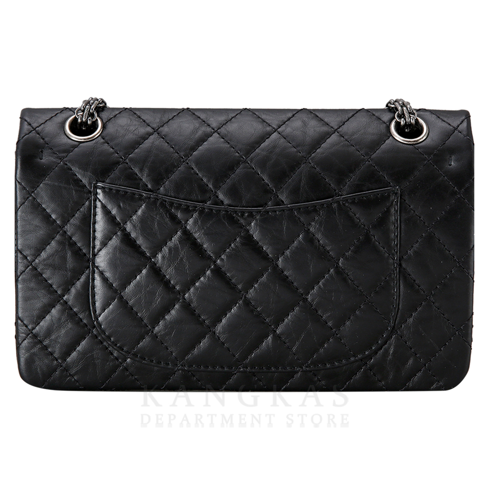 CHANEL(USED)샤넬 2.55 빈티지 미듐 블랙 은장