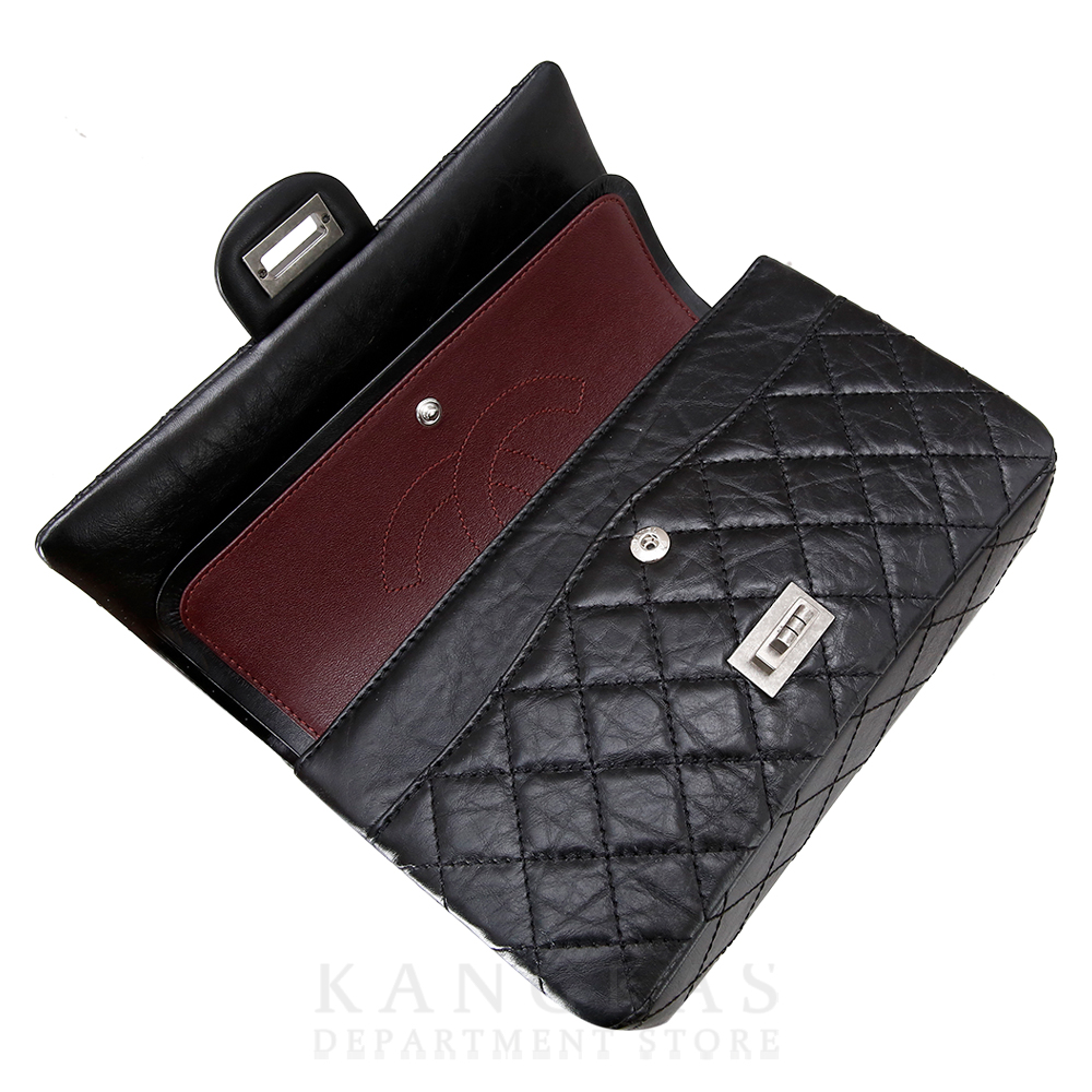 CHANEL(USED)샤넬 2.55 빈티지 미듐 블랙 은장