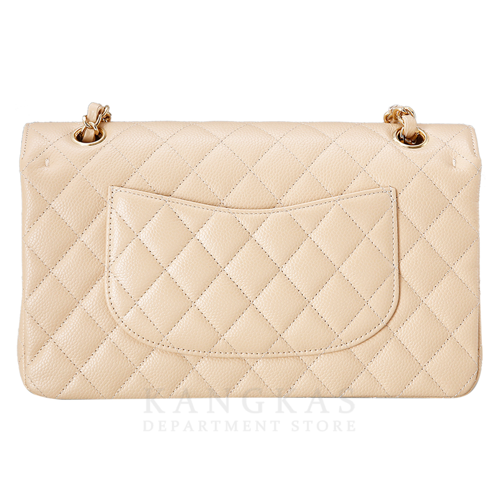 CHANEL(USED)샤넬 클래식 캐비어 미듐 베이지