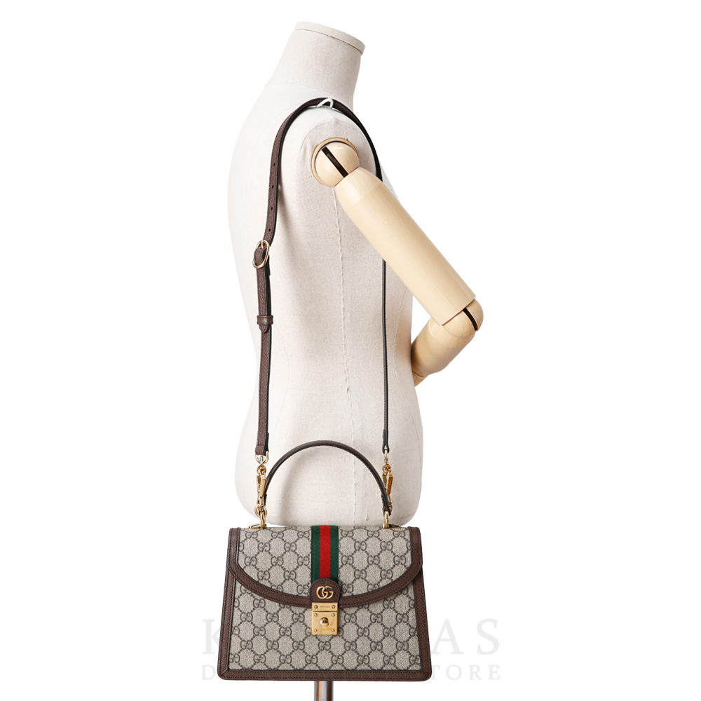 GUCCI(USED) 구찌 웹 디테일 스몰 탑핸들