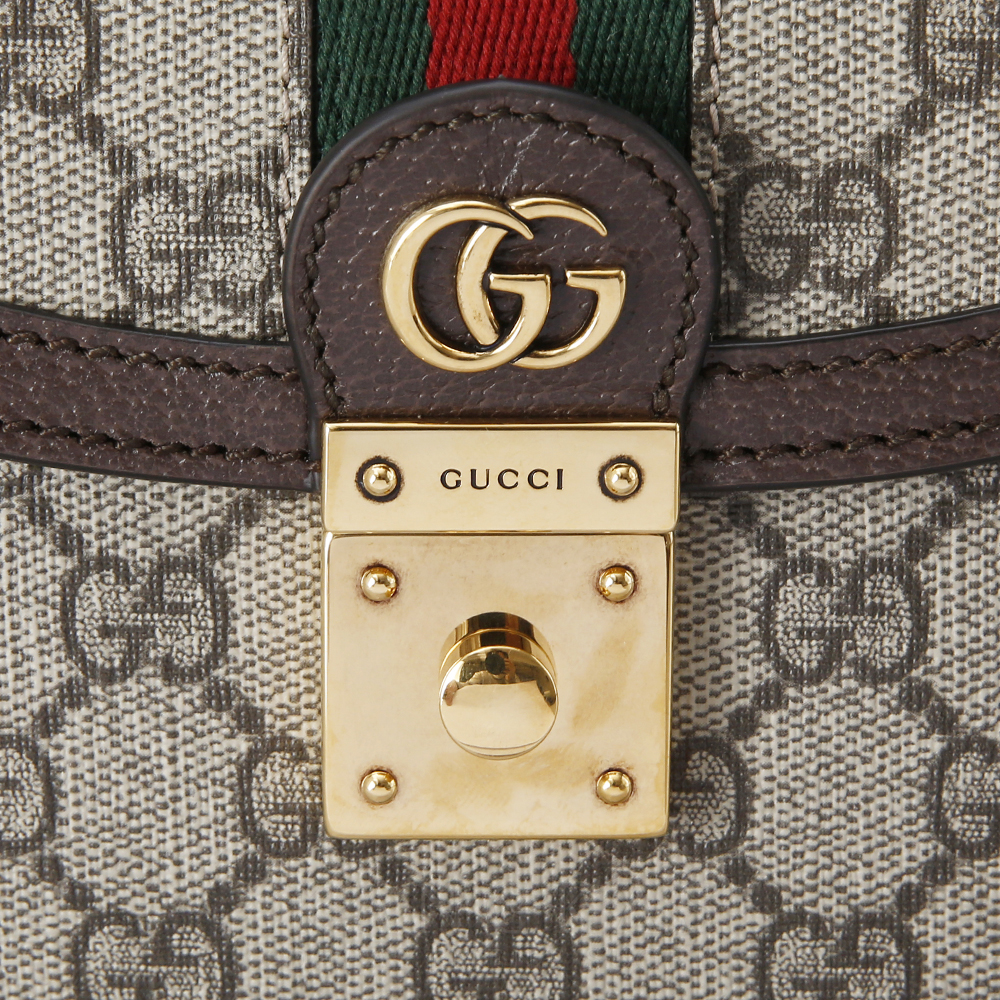 GUCCI(USED) 구찌 웹 디테일 스몰 탑핸들