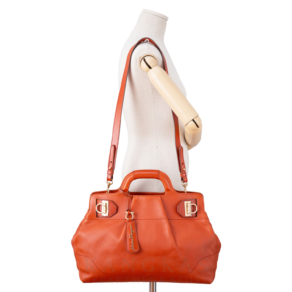 FERRAGAMO(USED)페레가모 간치니 토트겸 숄더백