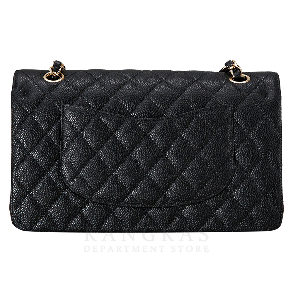 CHANEL(USED)샤넬 클래식 캐비어 미듐 금장