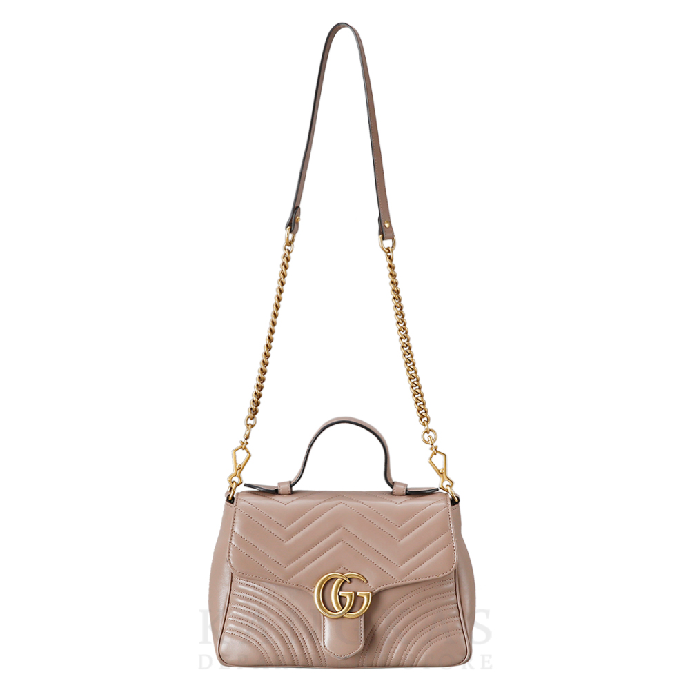 GUCCI(USED)구찌 498110 GG마몽 마틀라세 탑핸들백