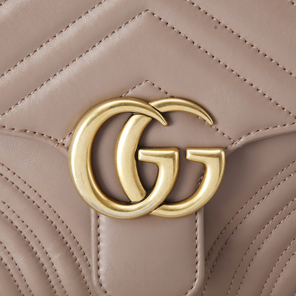 GUCCI(USED)구찌 498110 GG마몽 마틀라세 탑핸들백