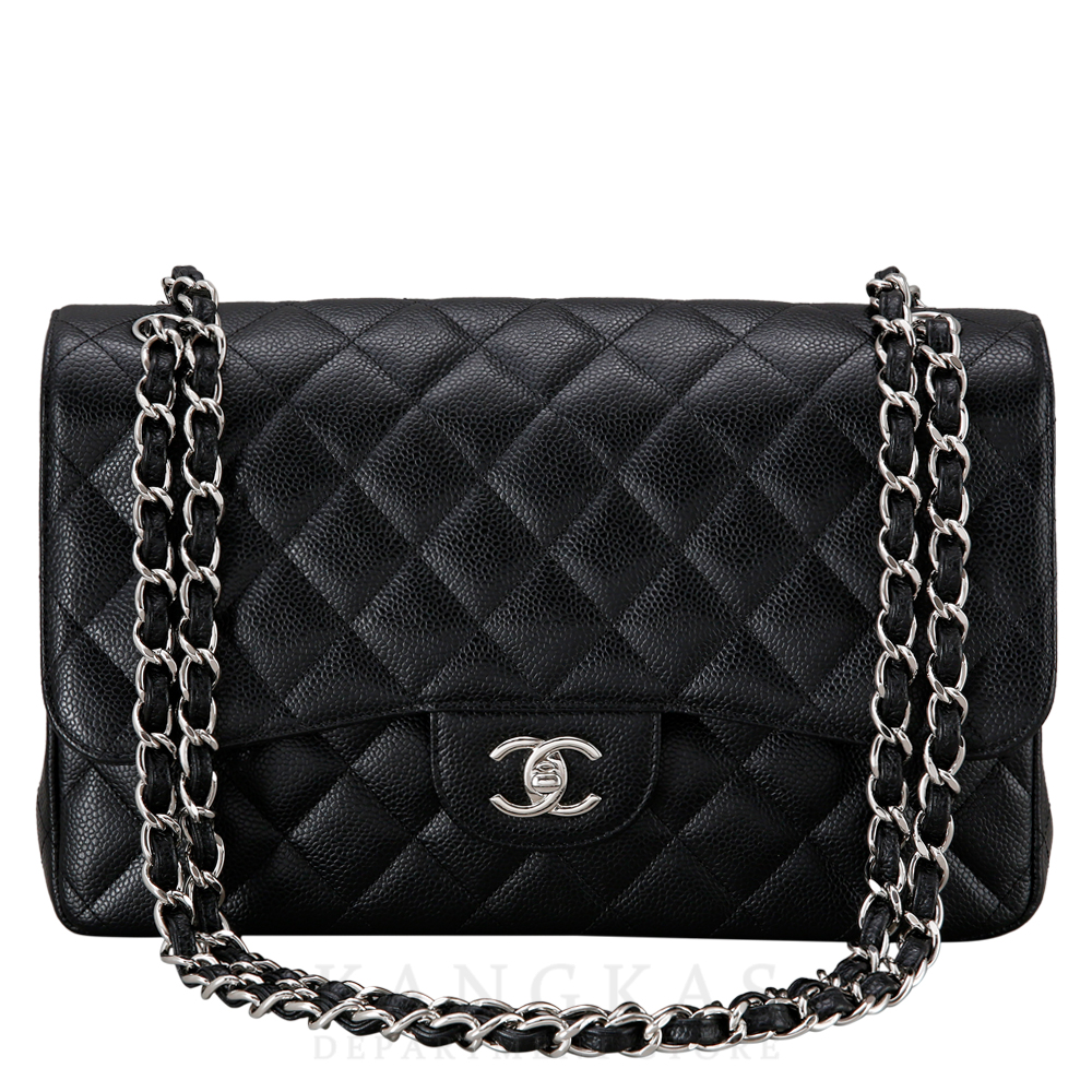 CHANEL(USED)샤넬 캐비어 클래식 점보 은장