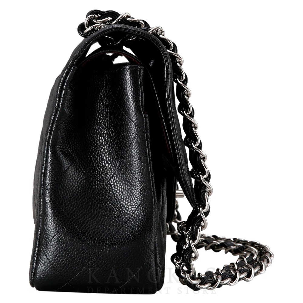 CHANEL(USED)샤넬 캐비어 클래식 점보 은장