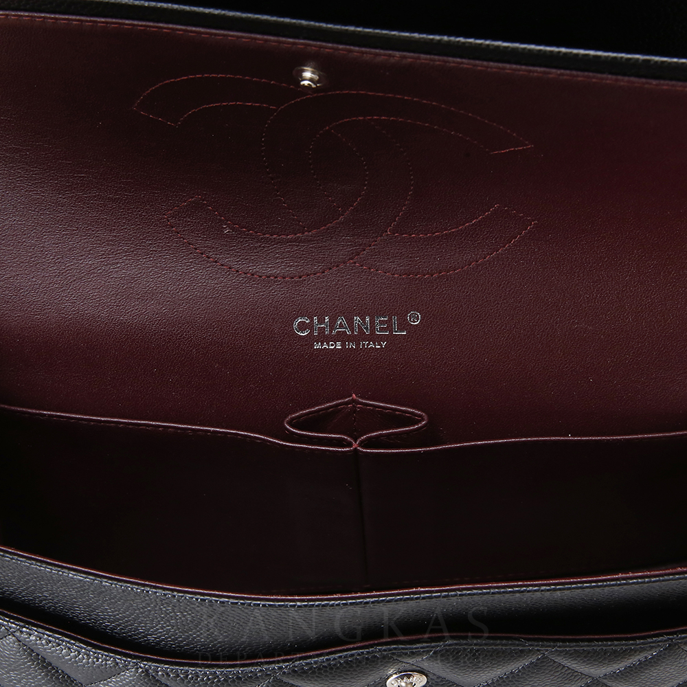 CHANEL(USED)샤넬 캐비어 클래식 점보 은장