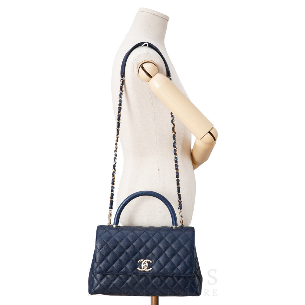CHANEL(USED)샤넬 캐비어 코코핸들28