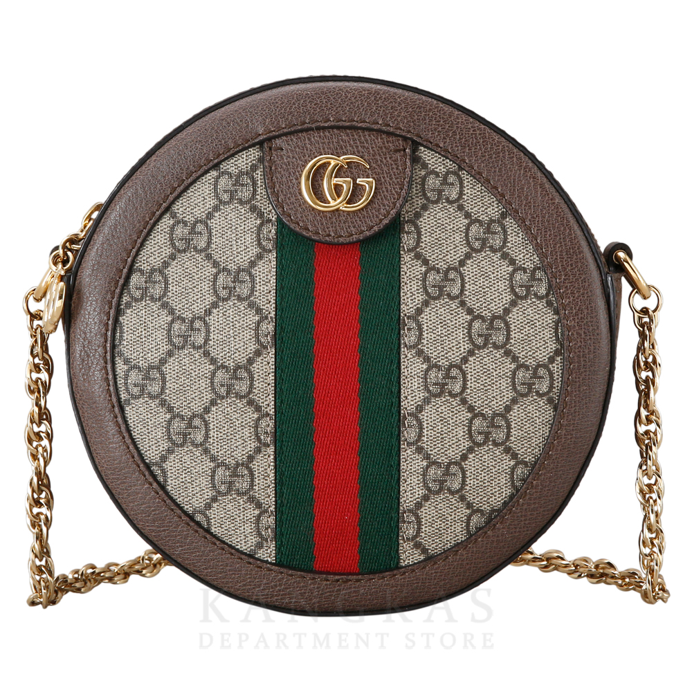 GUCCI(USED)구찌 GG로고 PVC 오피디아 라운드 숄더백