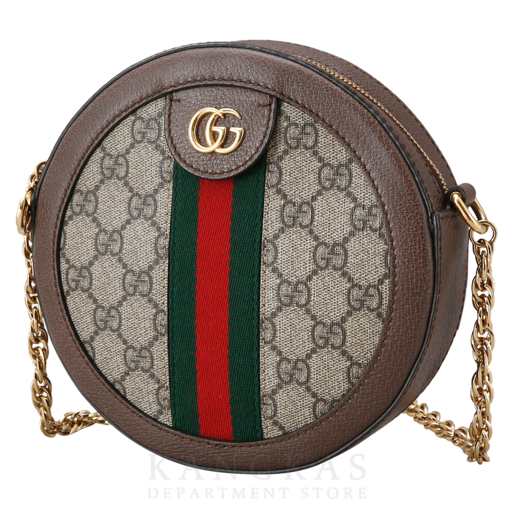 GUCCI(USED)구찌 GG로고 PVC 오피디아 라운드 숄더백