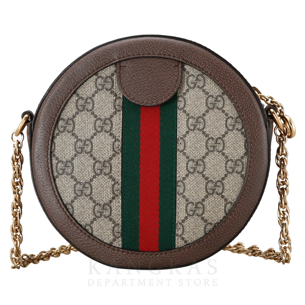 GUCCI(USED)구찌 GG로고 PVC 오피디아 라운드 숄더백