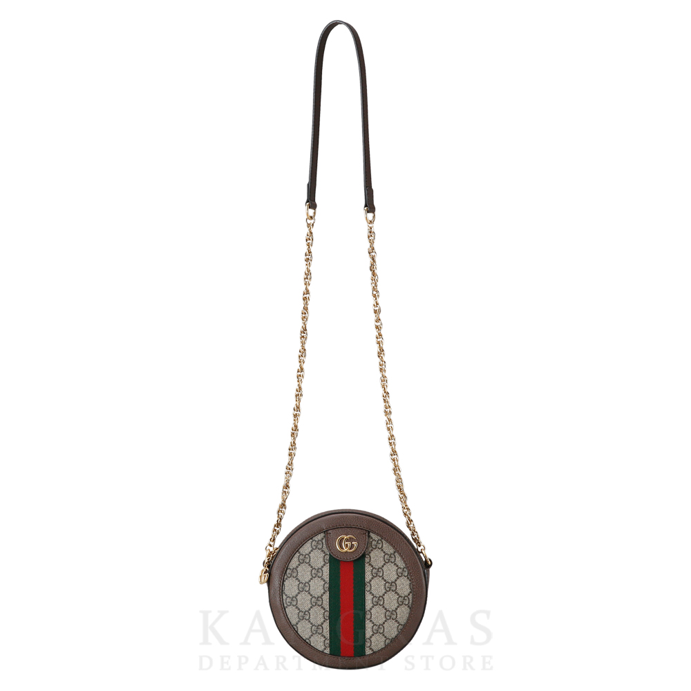 GUCCI(USED)구찌 GG로고 PVC 오피디아 라운드 숄더백
