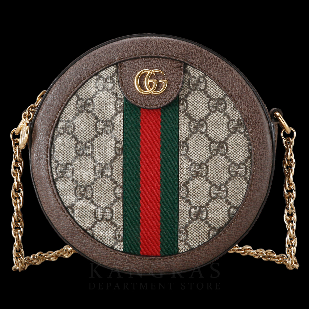 GUCCI(USED)구찌 GG로고 PVC 오피디아 라운드 숄더백