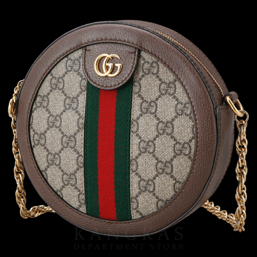 GUCCI(USED)구찌 GG로고 PVC 오피디아 라운드 숄더백