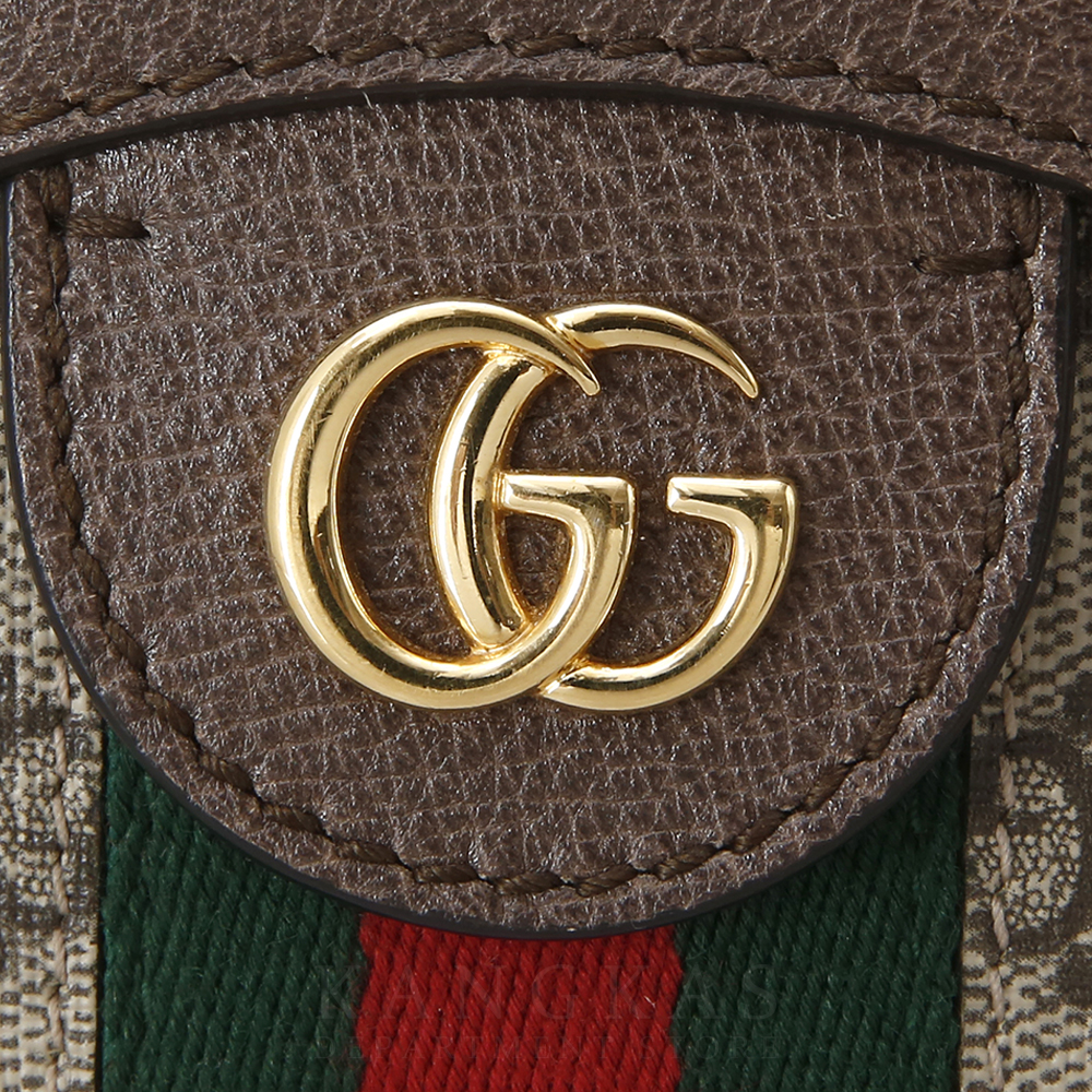 GUCCI(USED)구찌 GG로고 PVC 오피디아 라운드 숄더백