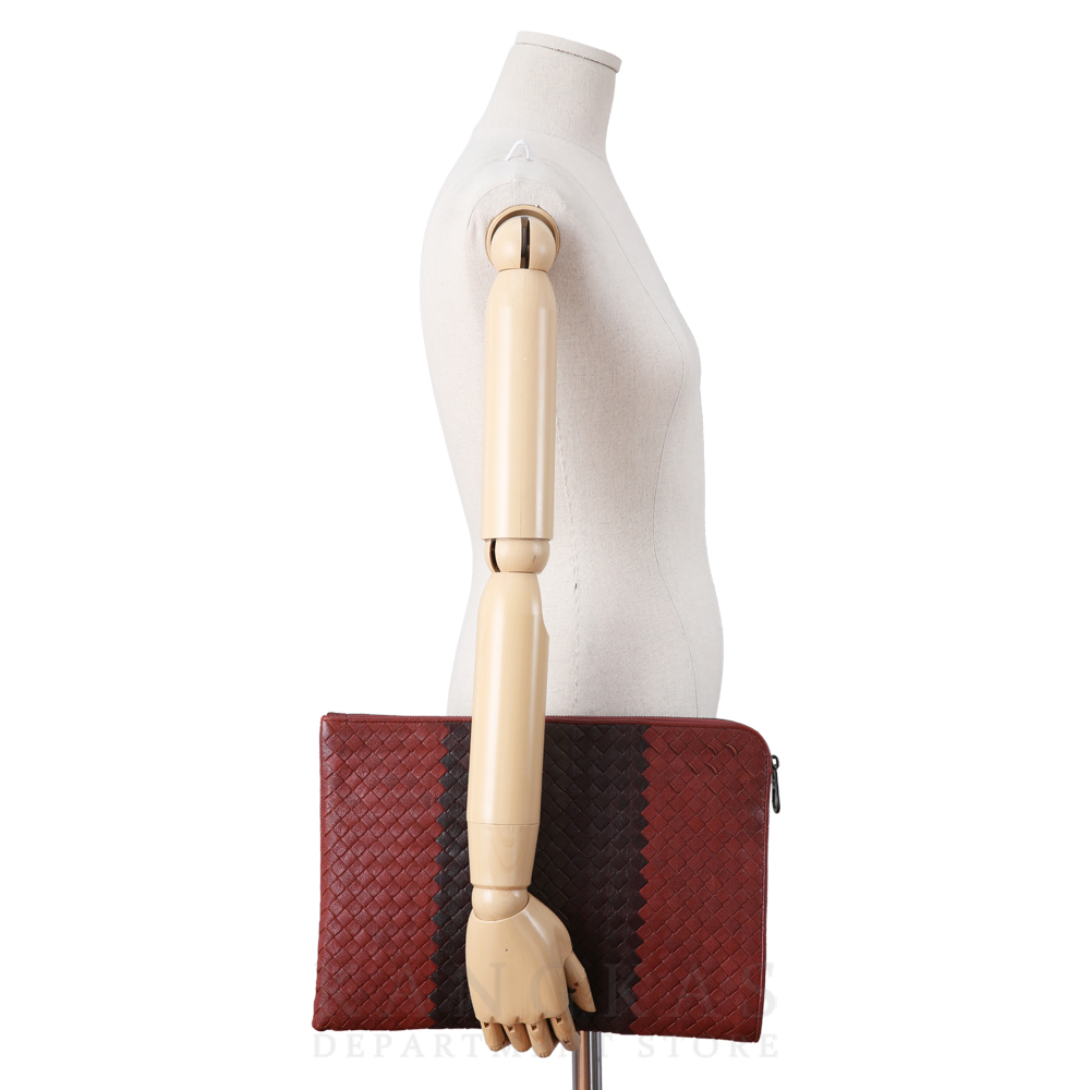 BOTTEGA VENETA(USED)보테가베네타 인트레치아토 멀티컬러 클러치