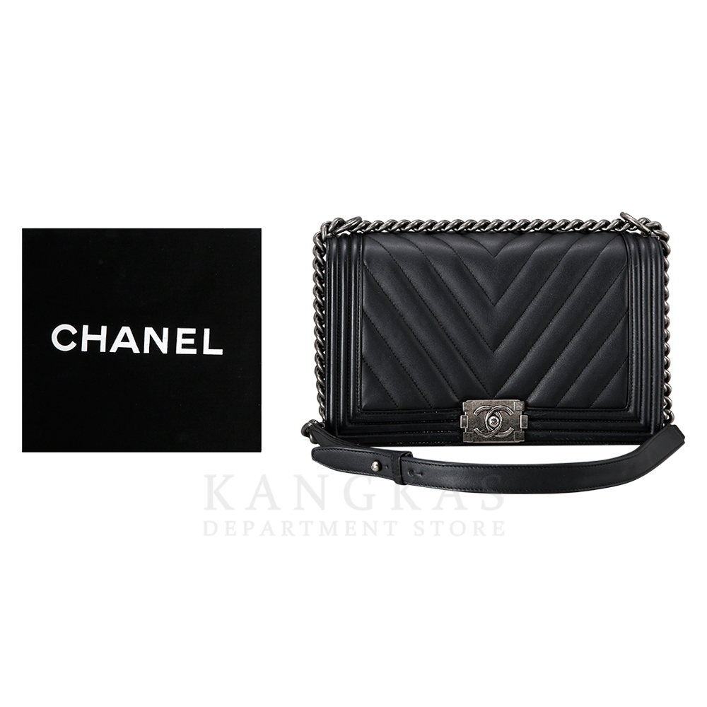 CHANEL(USED)샤넬 보이샤넬 쉐브론 뉴미듐