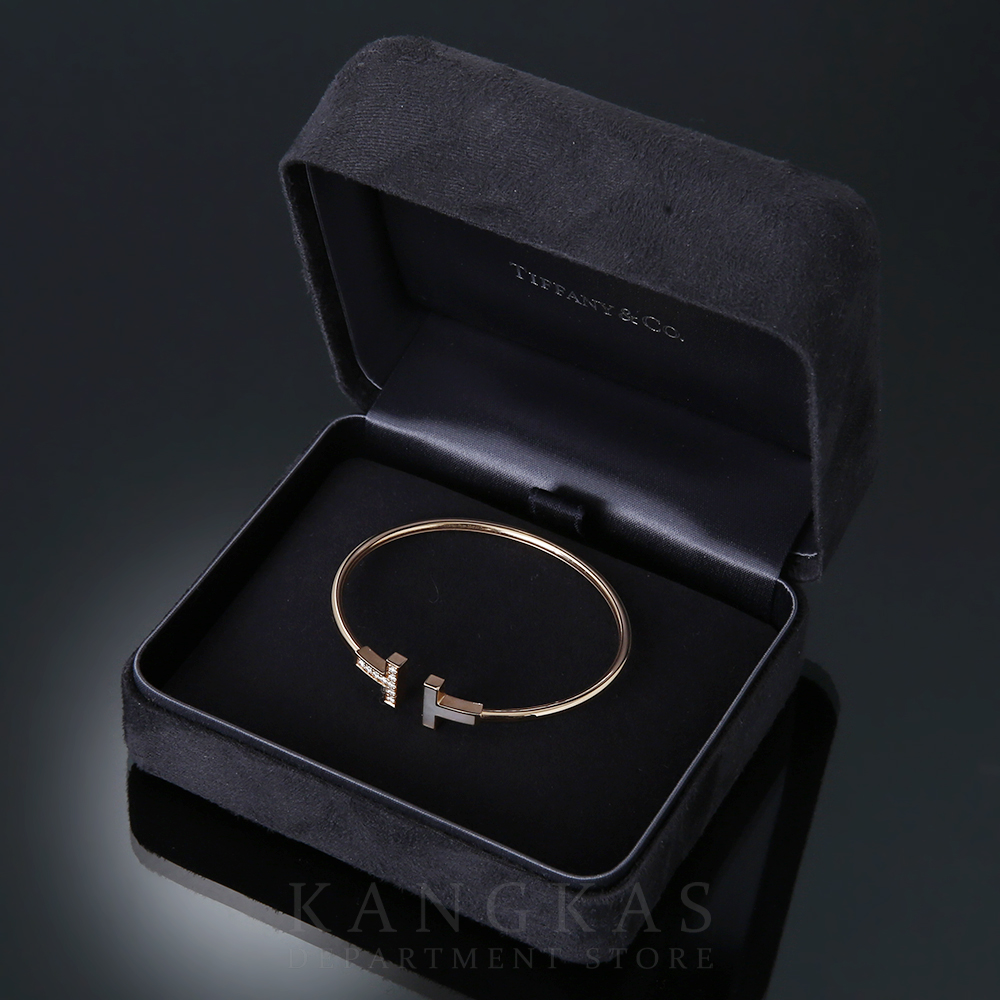 TIFFANY(USED)티파니 T 와이어 브레이슬릿 SM