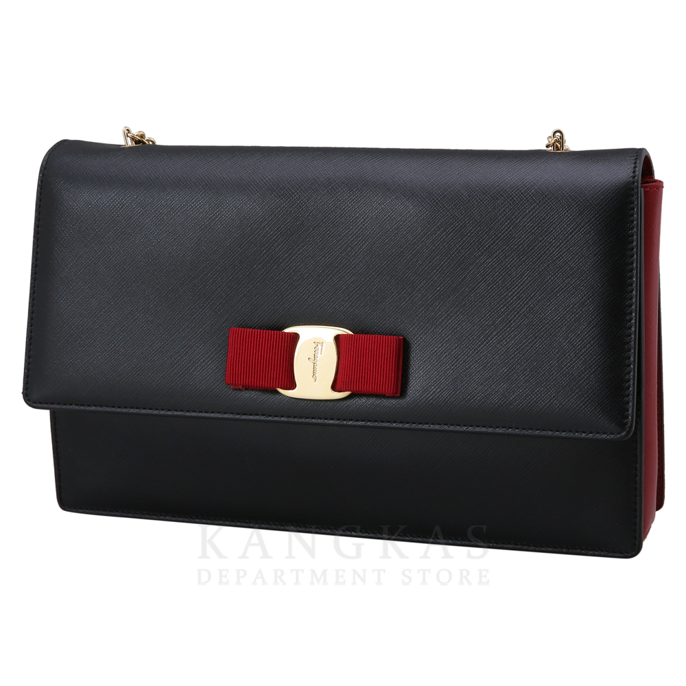 FERRAGAMO(USED) 페레가모 바라리본 체인 숄더백