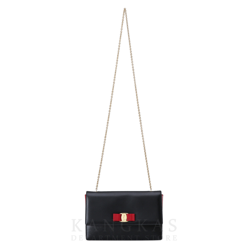 FERRAGAMO(USED) 페레가모 바라리본 체인 숄더백