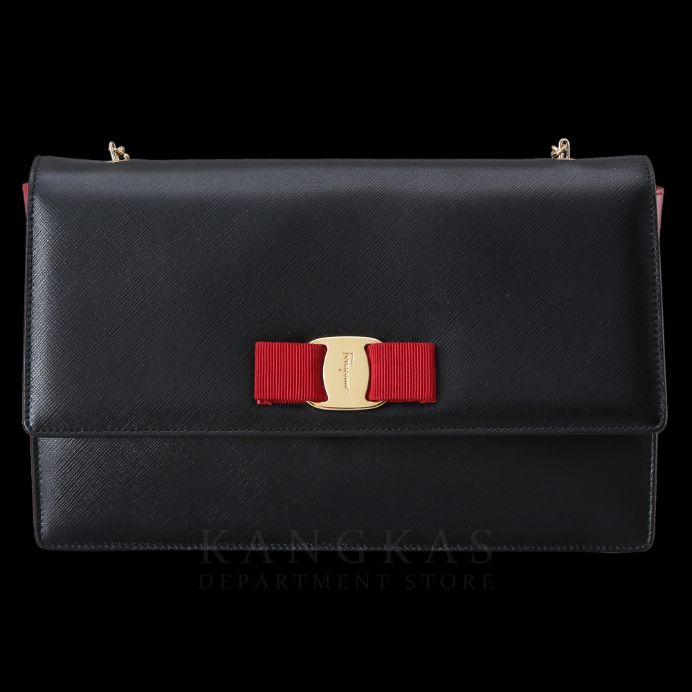 FERRAGAMO(USED) 페레가모 바라리본 체인 숄더백