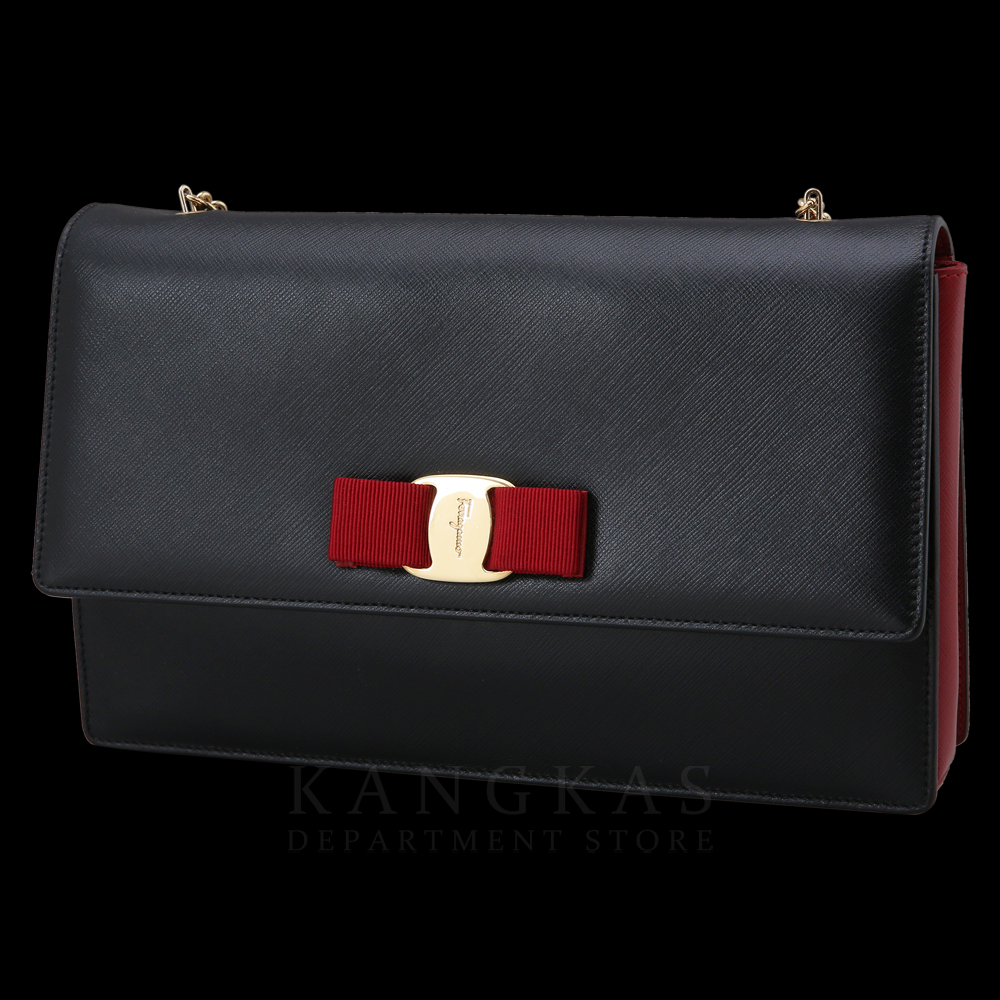 FERRAGAMO(USED) 페레가모 바라리본 체인 숄더백