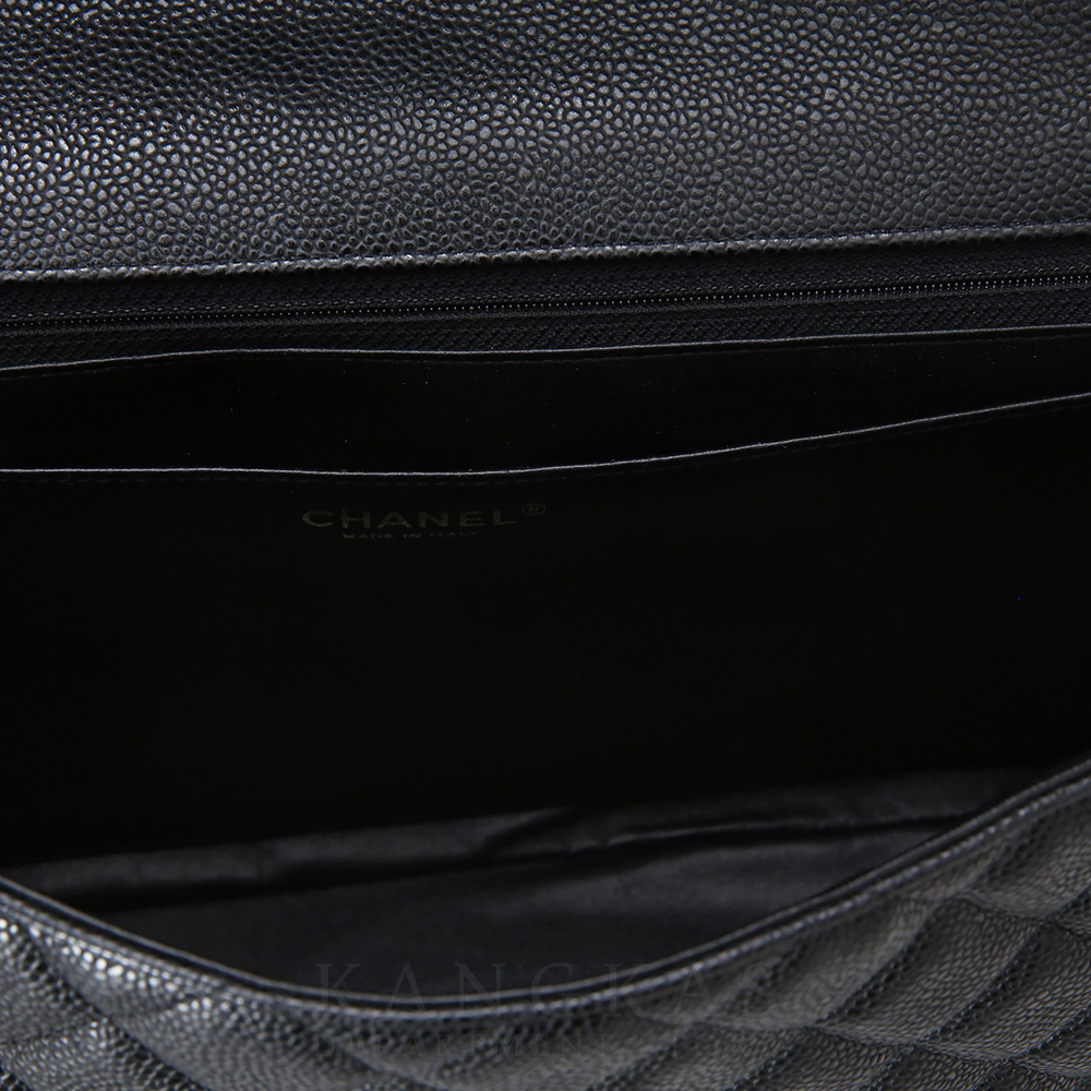 CHANEL(USED)샤넬 클래식 캐비어 맥시 블랙