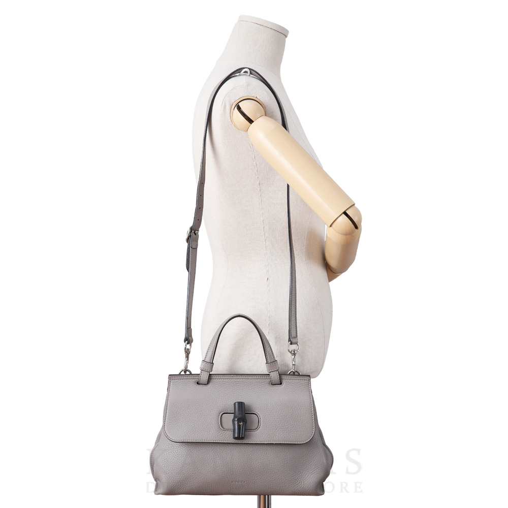 GUCCI(USED)구찌 뱀부 탑 핸들백