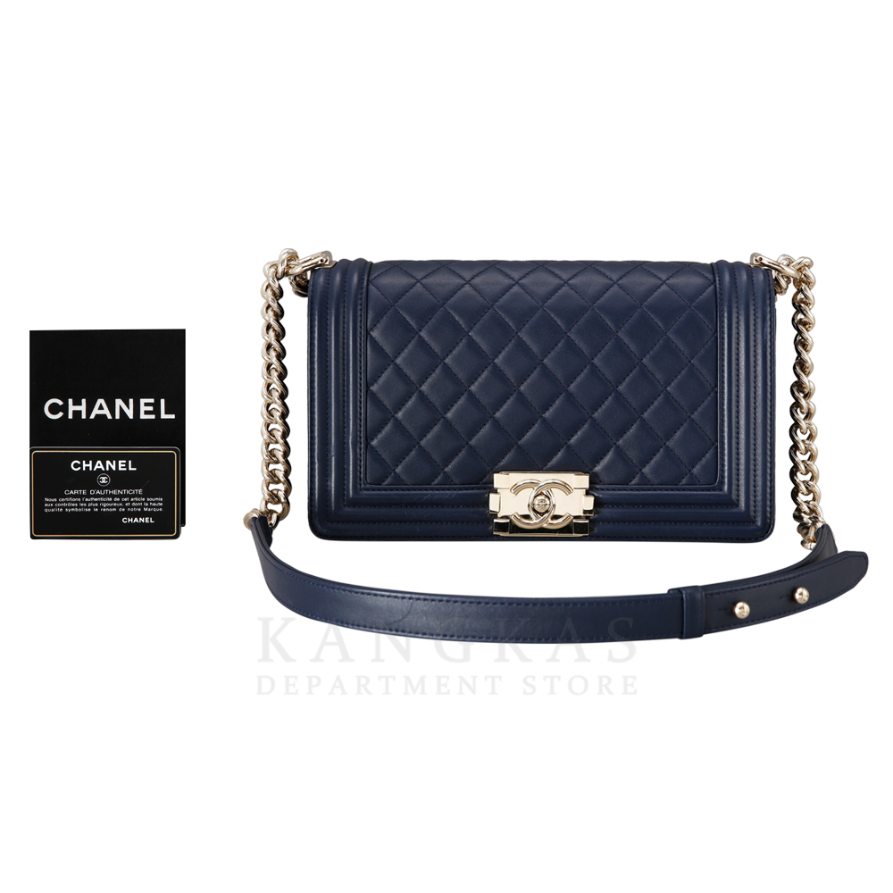 CHANEL(USED)샤넬 보이샤넬 미듐 램스킨