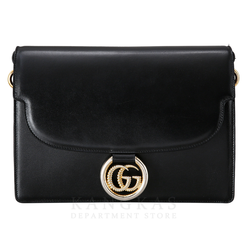 GUCCI(USED) 구찌 GG링 레더 숄더백 589471