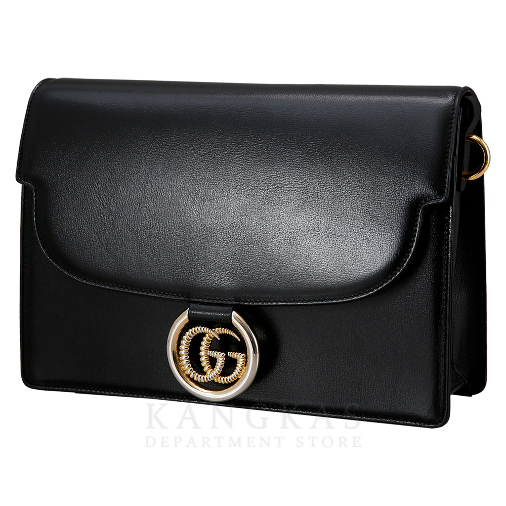 GUCCI(USED) 구찌 GG링 레더 숄더백 589471