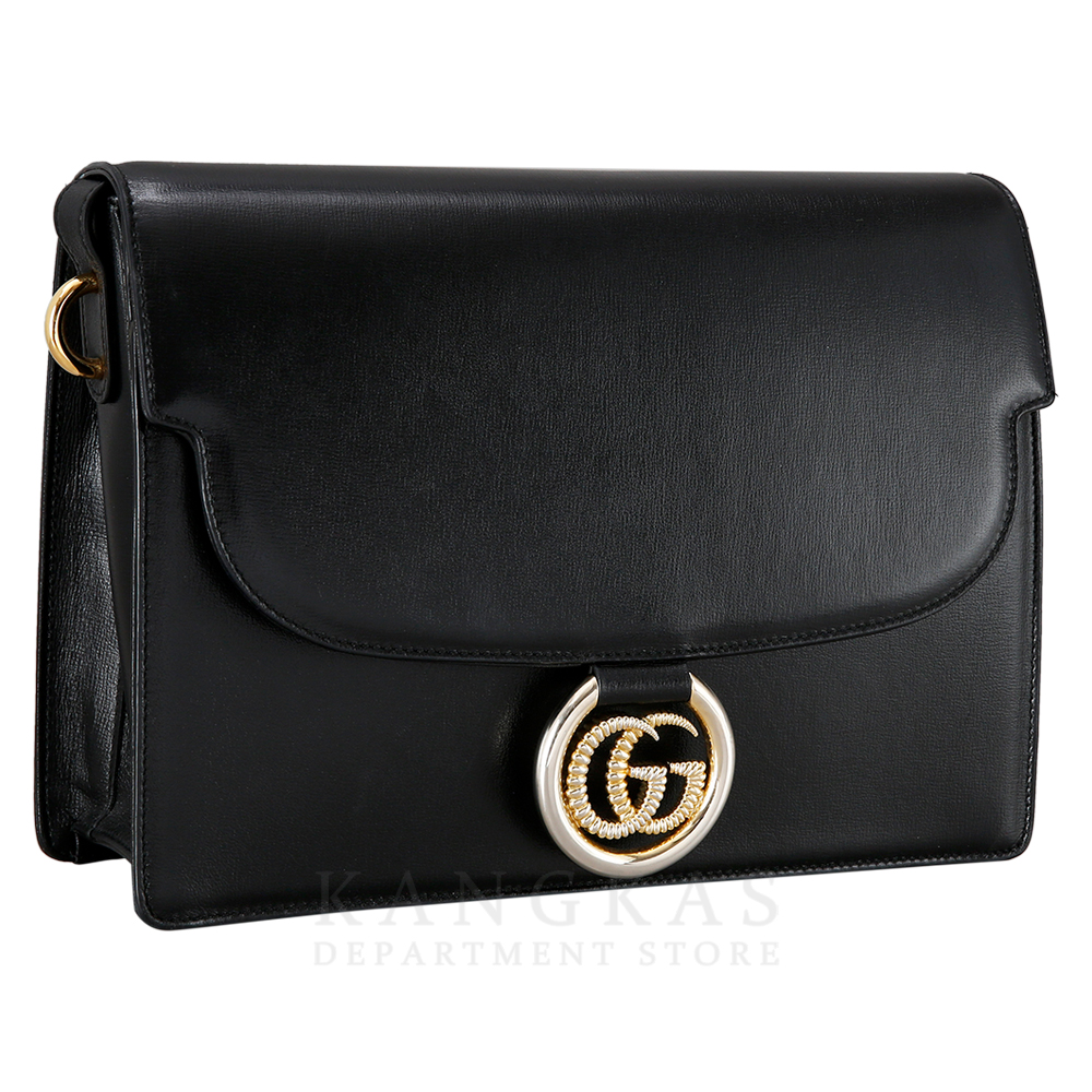 GUCCI(USED) 구찌 GG링 레더 숄더백 589471