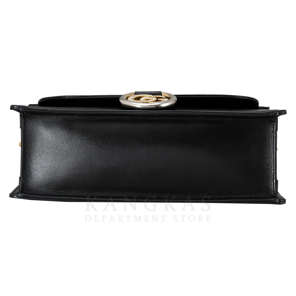 GUCCI(USED) 구찌 GG링 레더 숄더백 589471