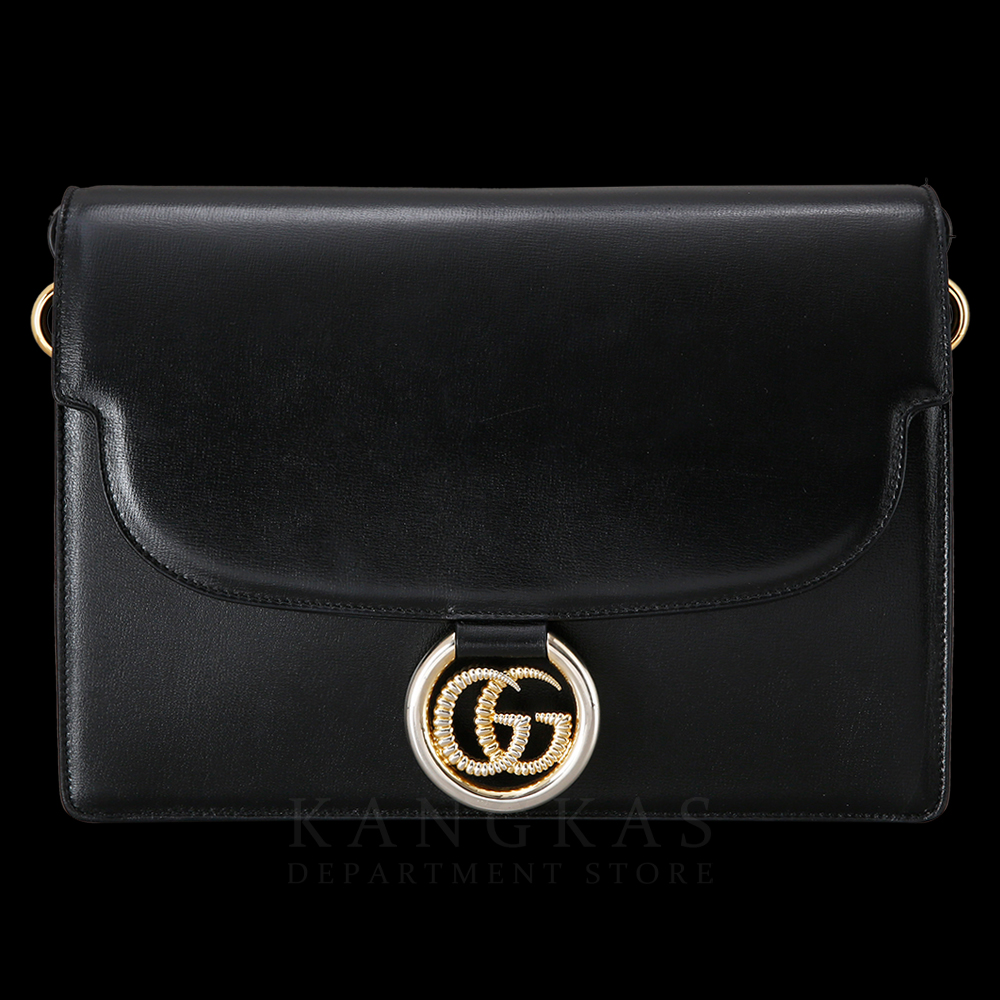 GUCCI(USED) 구찌 GG링 레더 숄더백 589471