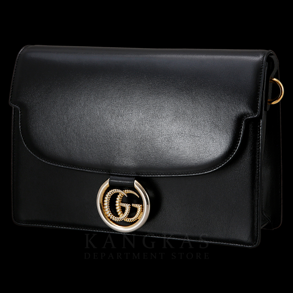 GUCCI(USED) 구찌 GG링 레더 숄더백 589471